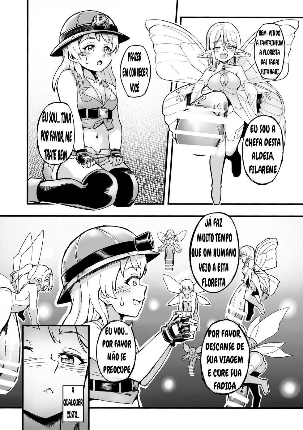 [Michomicho Koubou (Michomicho)] Futanari Yousei no Mori [Portuguese-BR] - Page 8