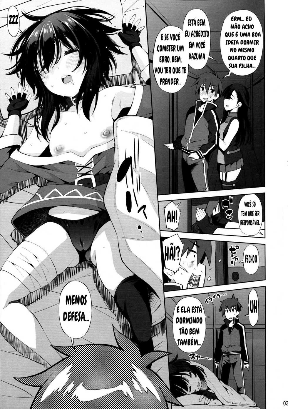 (C97) [Matsuge Antenna (Maihara Matsuge)] Kono Iyarashii Shimai ni Saimin o! (Kono Subarashii Sekai ni Syukufuku o!) [Portuguese-BR] - Page 2