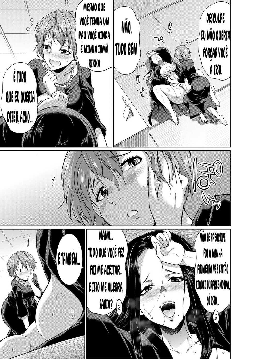 [Gekka Kaguya] Shimai no Kankei | The Relationship of the Sisters-in-Law (Bengoshi -> Futanari -> Namahaishin) [Portuguese-BR] [Digital] - Page 21
