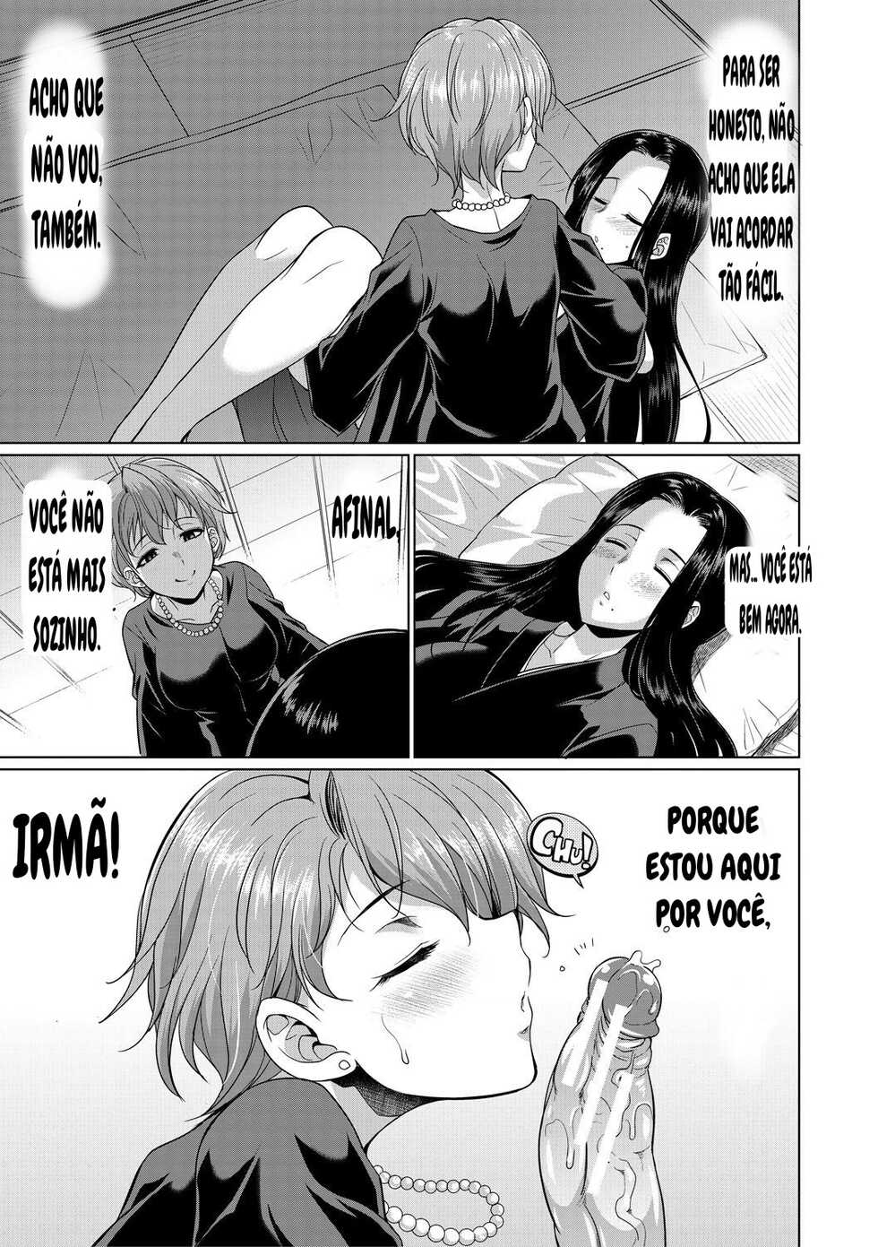 [Gekka Kaguya] Shimai no Kankei | The Relationship of the Sisters-in-Law (Bengoshi -> Futanari -> Namahaishin) [Portuguese-BR] [Digital] - Page 39
