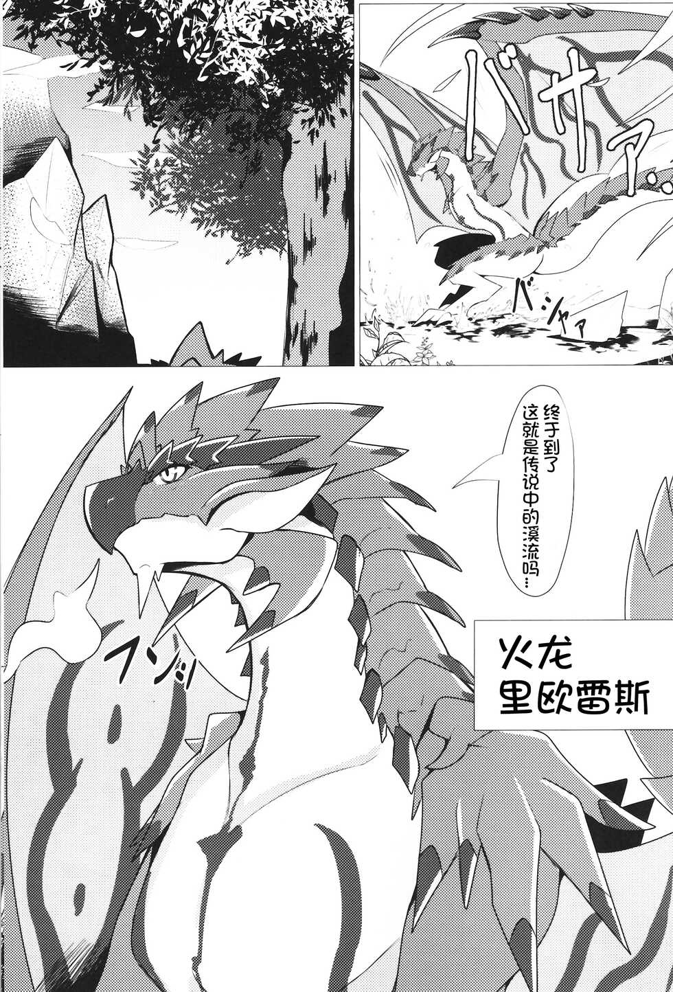 (Kemoket 11) [increase増田 (felta)] Keiryuu Daisouran W (Monster Hunter) [Chinese] [虾皮汉化组] - Page 3
