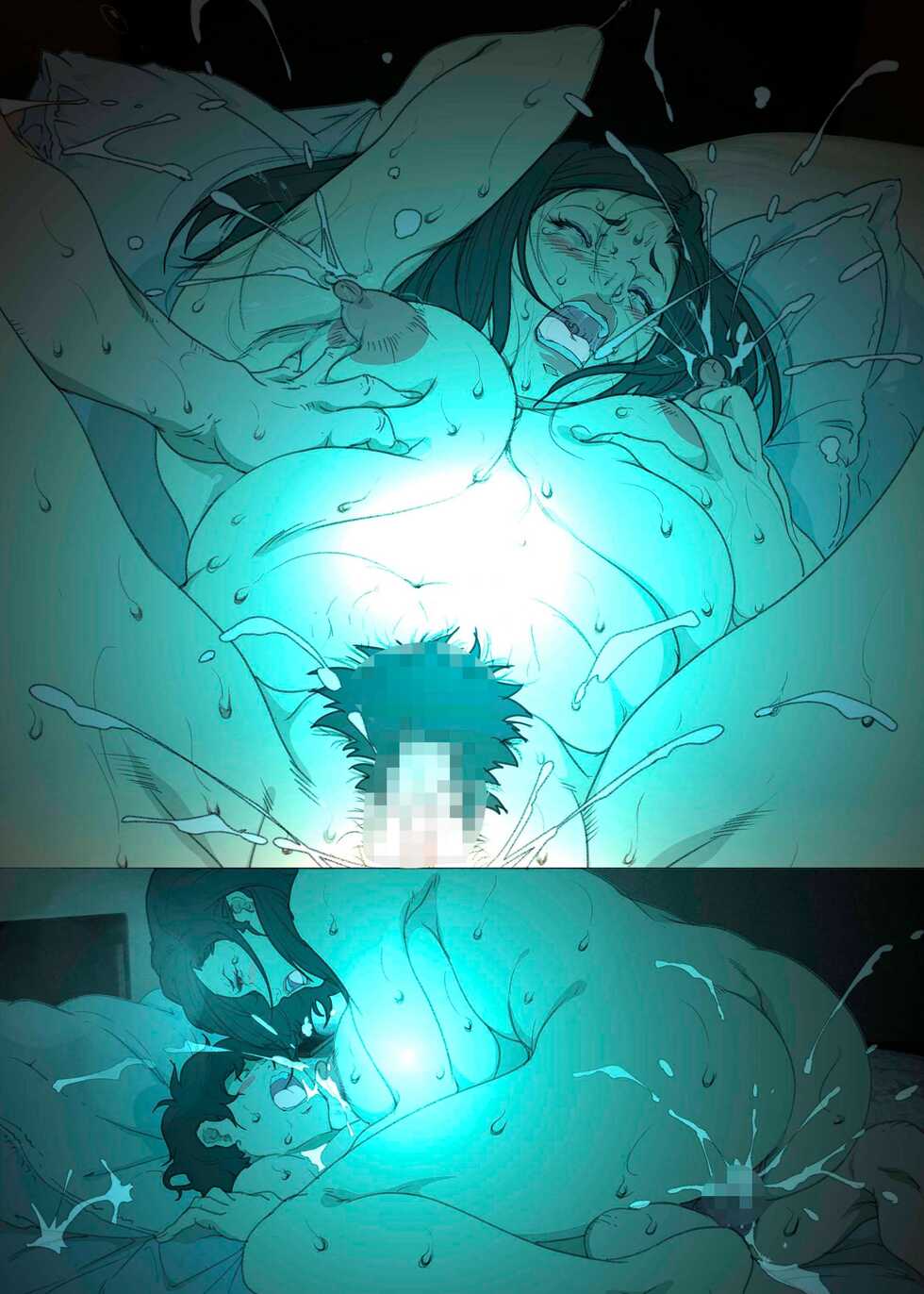 [JUNK Center Kameyoko Bldg] Kittsui Seikaku no Kyouiku Mama ga, Jukenki Nomi Kurayami no Naka Nomi to Iu Jouken de Musuko no Sex Dairizuma o Tsutomeru Hanashi. | История холодной авторитарной матери, которая соглашается стать у сына женщиной для секса, чт - Page 35