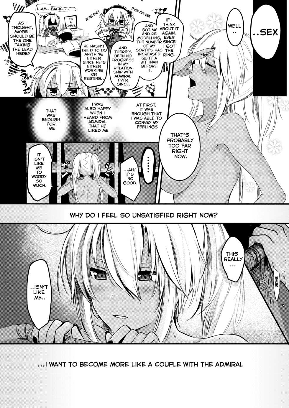 [Marosaan (Yunamaro)] Musashi-san no Yoru Jijou Shoya Hen (Kantai Collection -KanColle-) [English] [Carl] [Digital] - Page 6