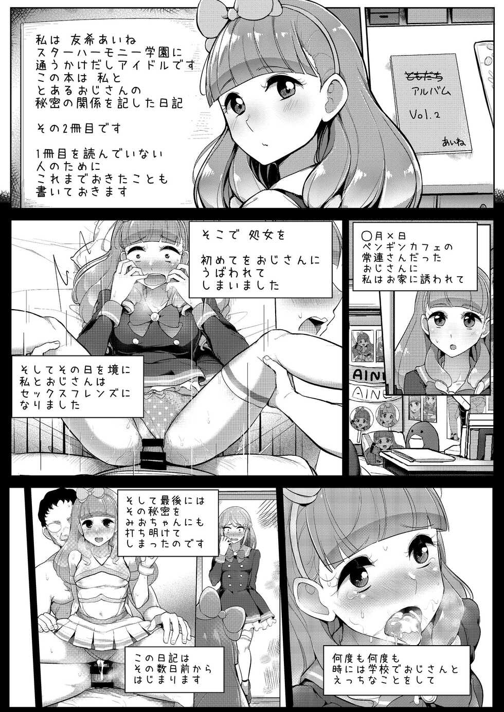 [From Nou Kanja no Kai (Tyranu)] Aine no Tomodachi Diary Vol. 2 (Aikatsu Friends!) [Digital] - Page 2