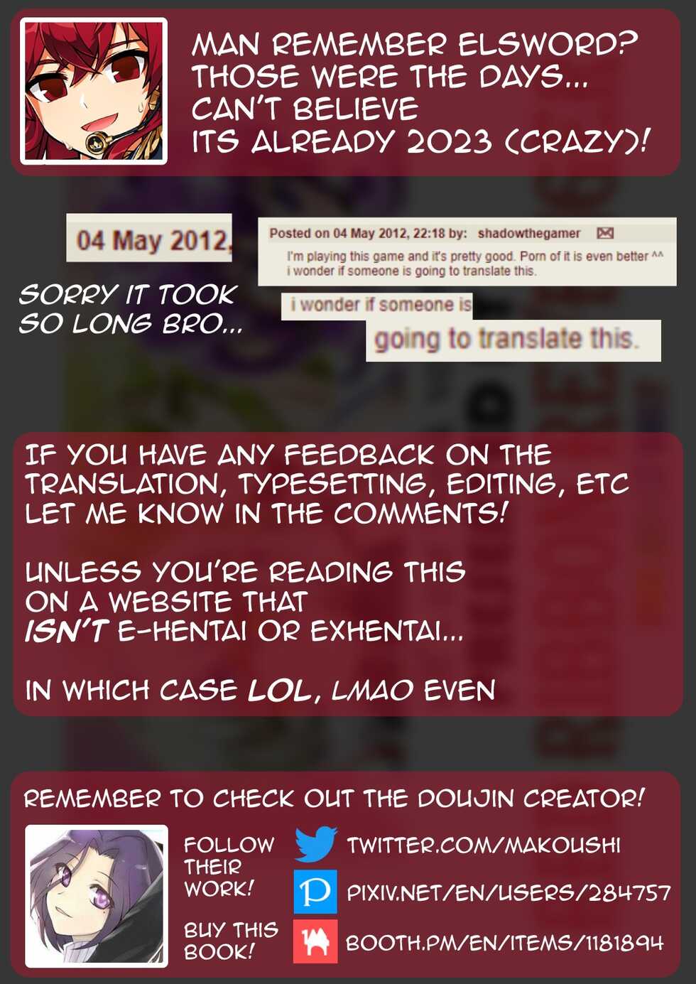 (COMIC1☆6) [RED RIBBON REVENGER (K-O, Makoushi, Taireru)] E~Ruben hen~ (Elsword) [English] [GawainSan] - Page 24