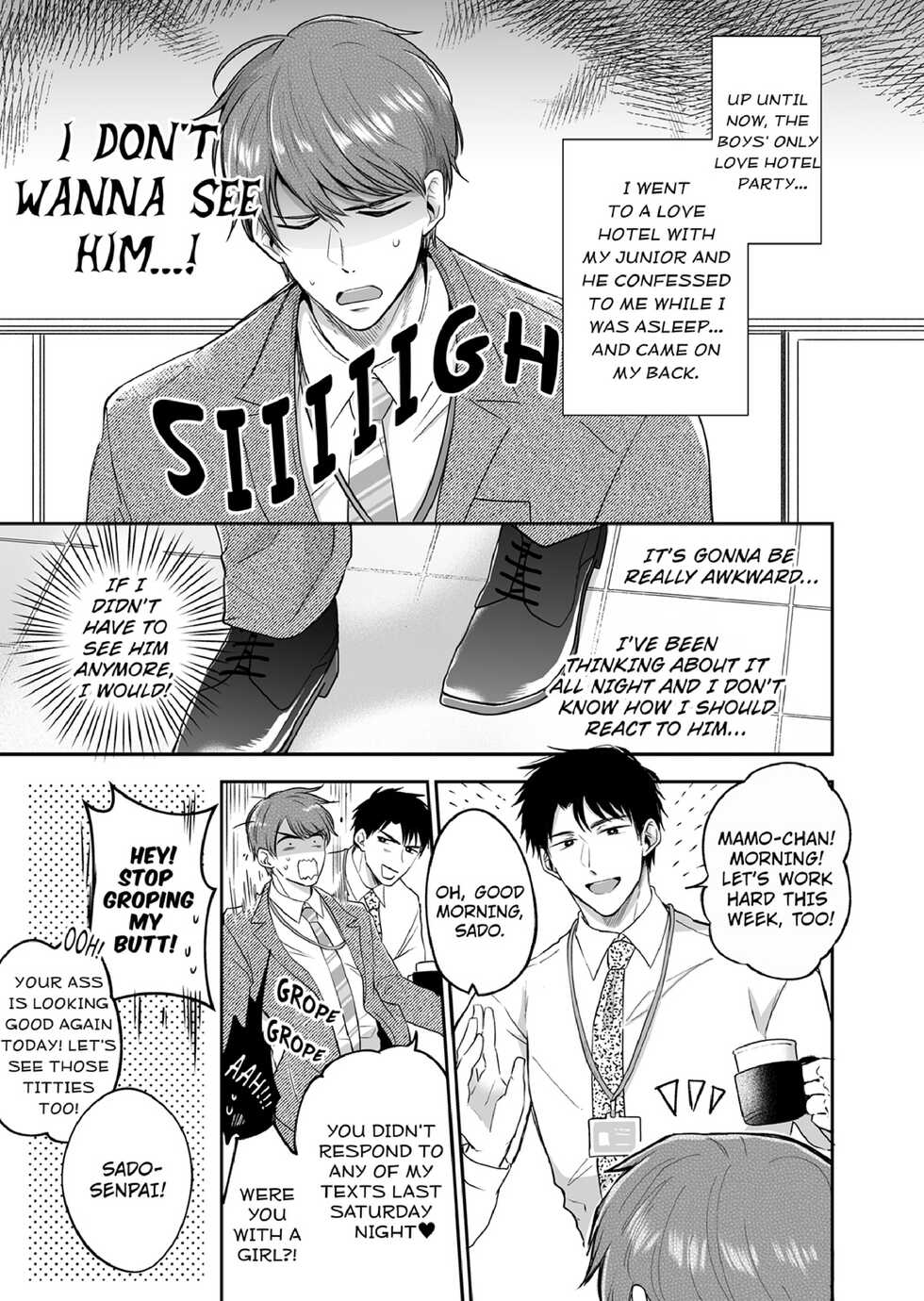 [Sumeshiya-san (Sumeshi)] Ryman LoveHo Danshikai 1 | Salarymen's Love Hotel Boys' Club 1 [English] [Digital] - Page 30