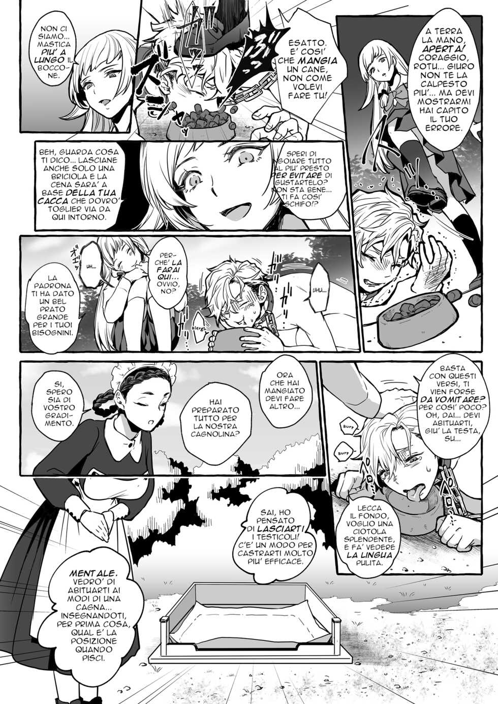 [Chijoku An (YKSG)] Oinu ni Metorareta Otoko ~Teishuku na Hanayome Inu no Sodatekata~ He's Set up with a Dog ~How to Raise a Loyal Bitch Bride~ [Italian] - Page 8
