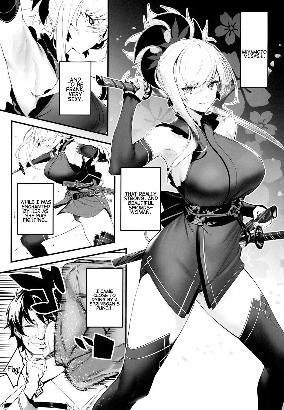 (C101) [Jitaku Vacation (Ulrich)] ServaLove! VOL. 02 Renai Okute na Musashi-chan o Chikubizeme de Makasite Ichalove Sex | A Late-Blooming Musashi-chan in Love is Defeated by Nipple Torture and Lovey-Dovey Sex (Fate/Grand Order) [English] [Coffedrug] - Page 3