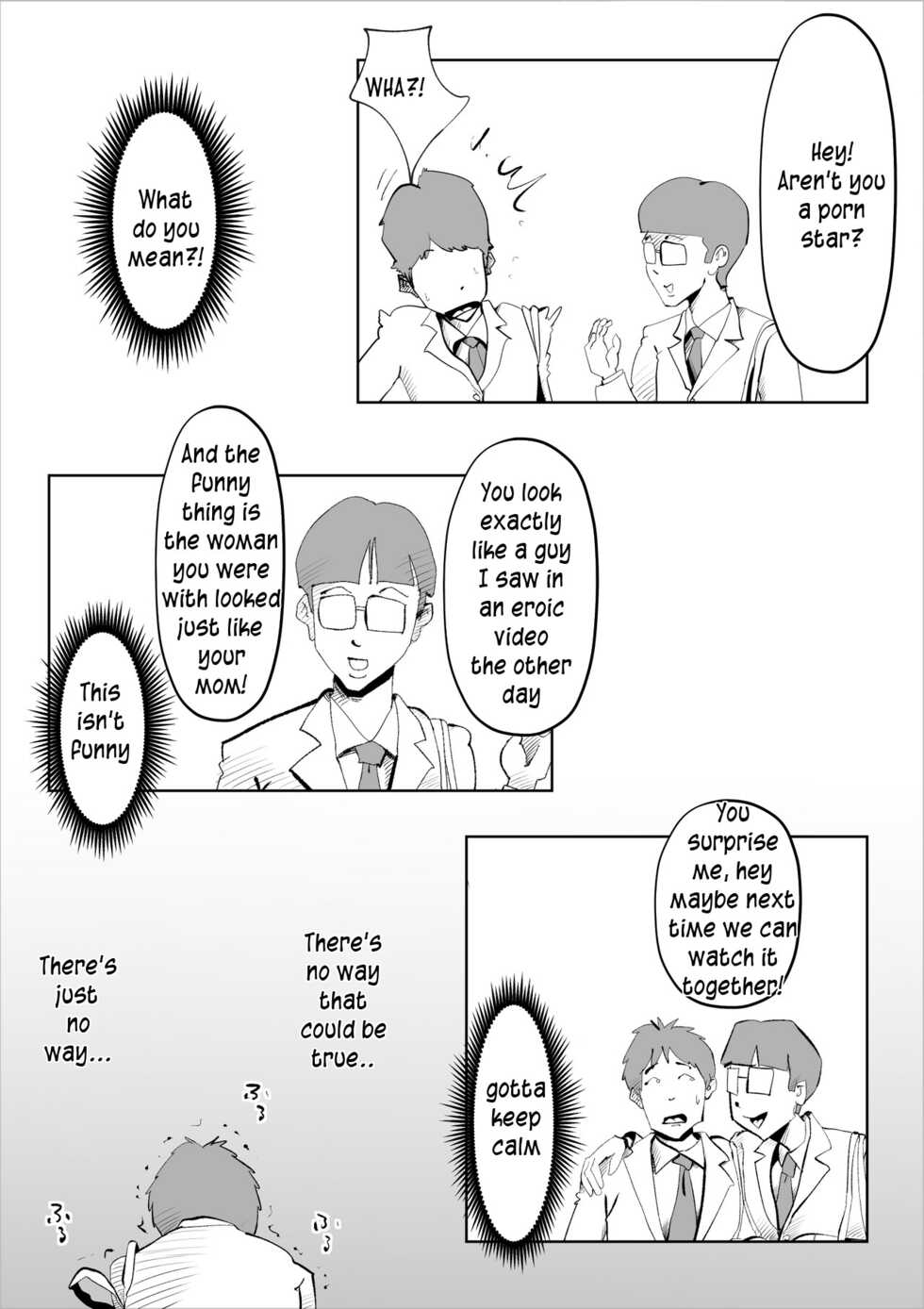[kazum] shinya ni nattara hahaoya ga boku no heya ni haittekimasu | Mother comes to my room in the middle of the night [English] [innyinny] - Page 23