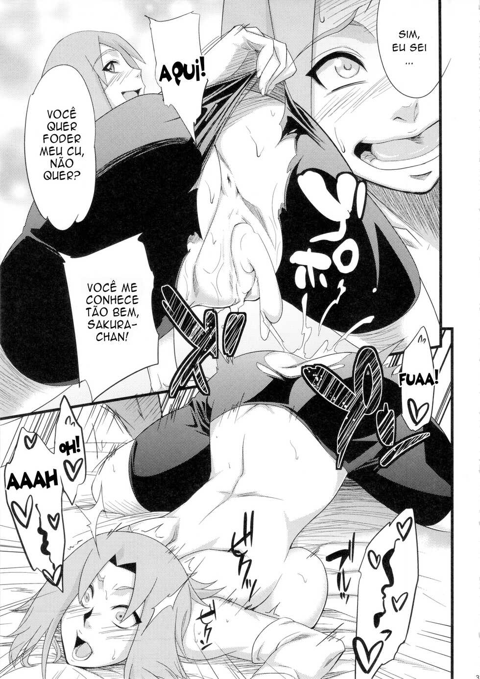 (HaruCC18) [Karakishi Youhei-dan Shinga (Sahara Wataru)] Koi no Bakadikara | Brute Force of Love (Naruto) [Portuguese-BR] - Page 30