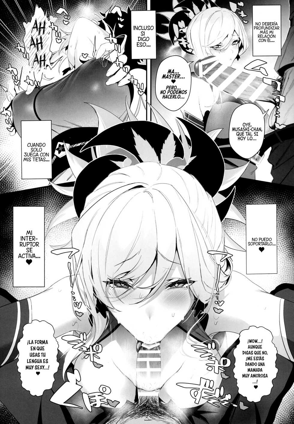(C101) [Jitaku Vacation (Ulrich)] ¡ServaLove! VOL.02 Una Enamorada Musashi-Chan Sin Experiencia Es Derrotada Con Tortura de Pezones y Sexo (Fate/Grand Order) [Spanish] [Le Fae Traducciones] - Page 9