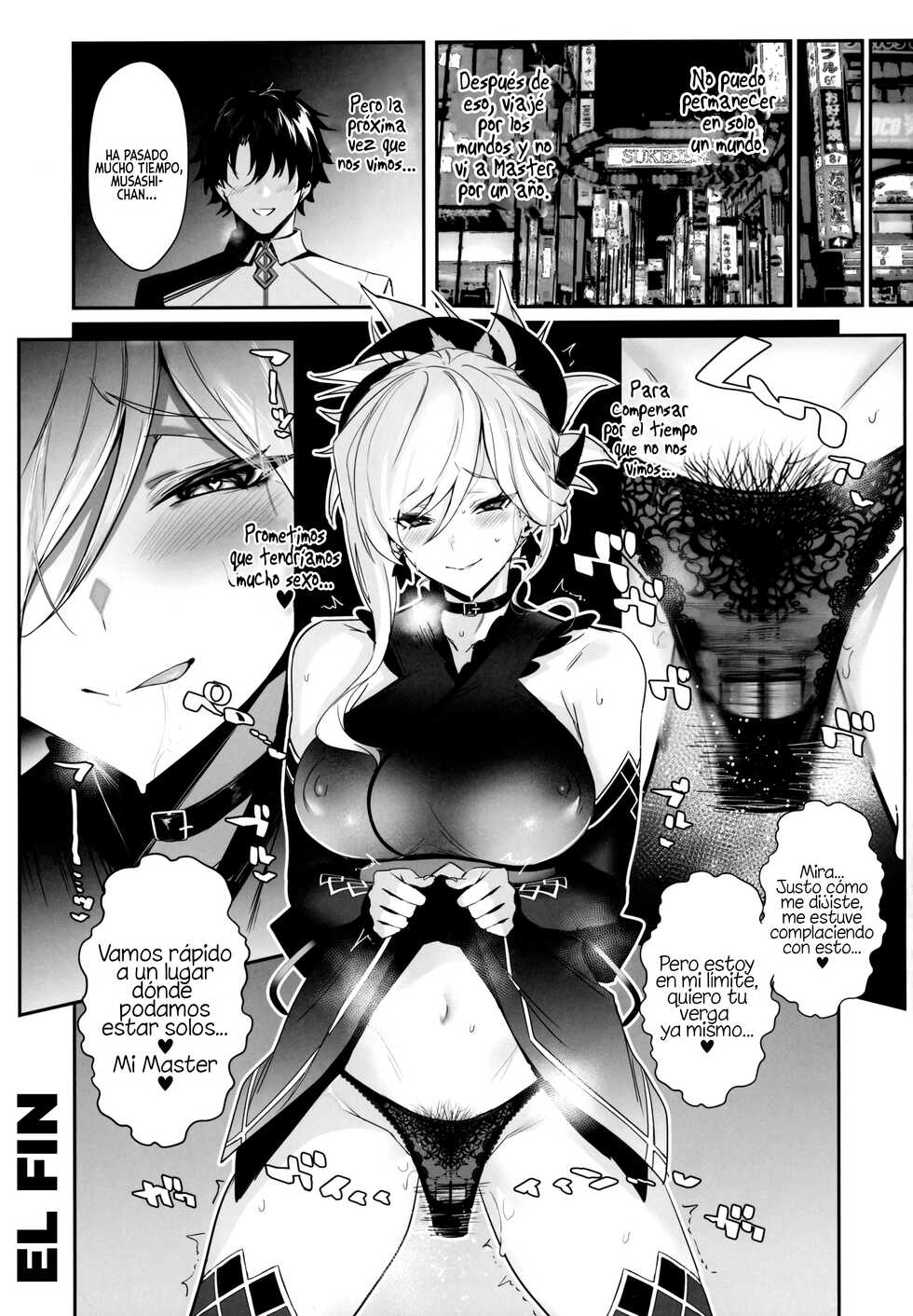 (C101) [Jitaku Vacation (Ulrich)] ¡ServaLove! VOL.02 Una Enamorada Musashi-Chan Sin Experiencia Es Derrotada Con Tortura de Pezones y Sexo (Fate/Grand Order) [Spanish] [Le Fae Traducciones] - Page 22
