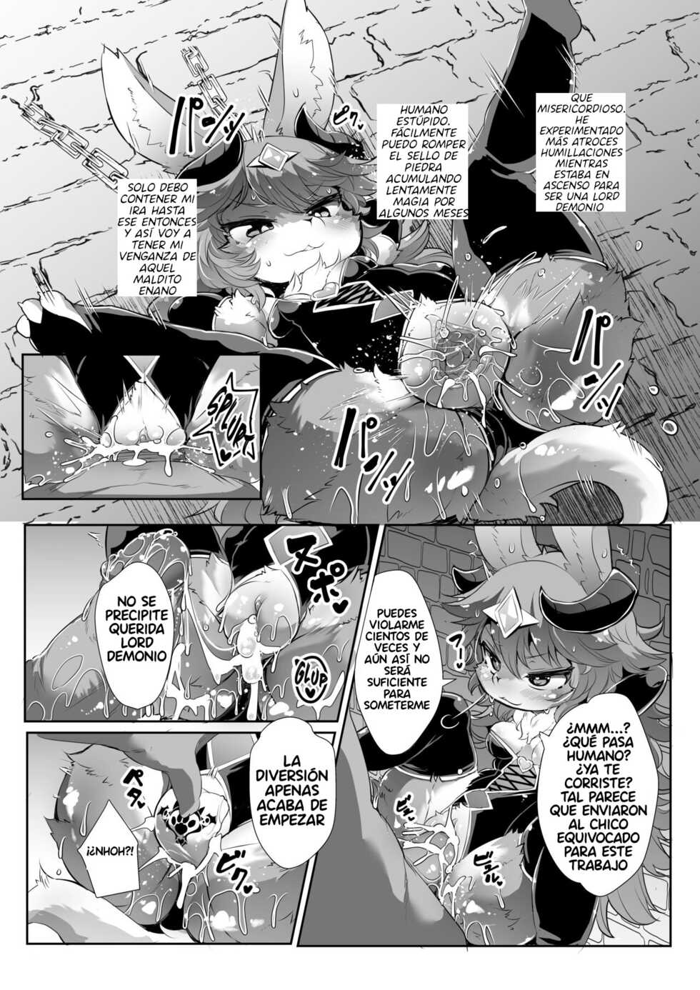 [Nyankone (ro)] Kemololi Maou ga Isekai Tenseisha ni Makete MobRa Sareru Wake ga Nai! [Spanish] [Darkshimmer] [Decensored] [Digital] - Page 5