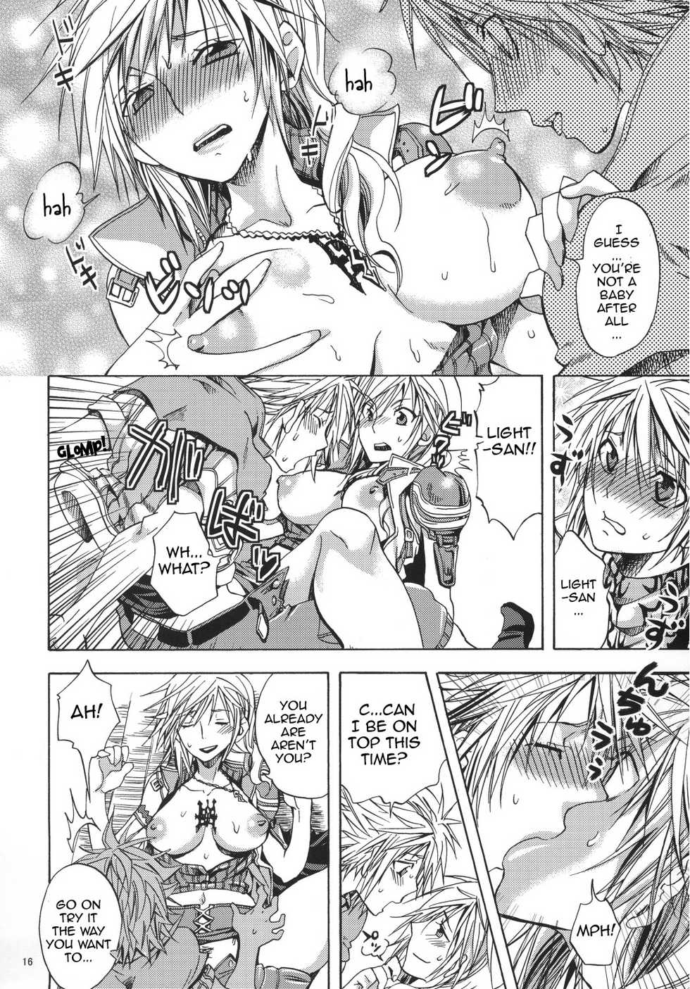 [Kurione-sha (YU-RI)] l'Cie-tachi no Kyuusoku | On Holiday With l'Cie and Friends (Final Fantasy XIII) [English] {doujin-moe.us} [Digital] - Page 15