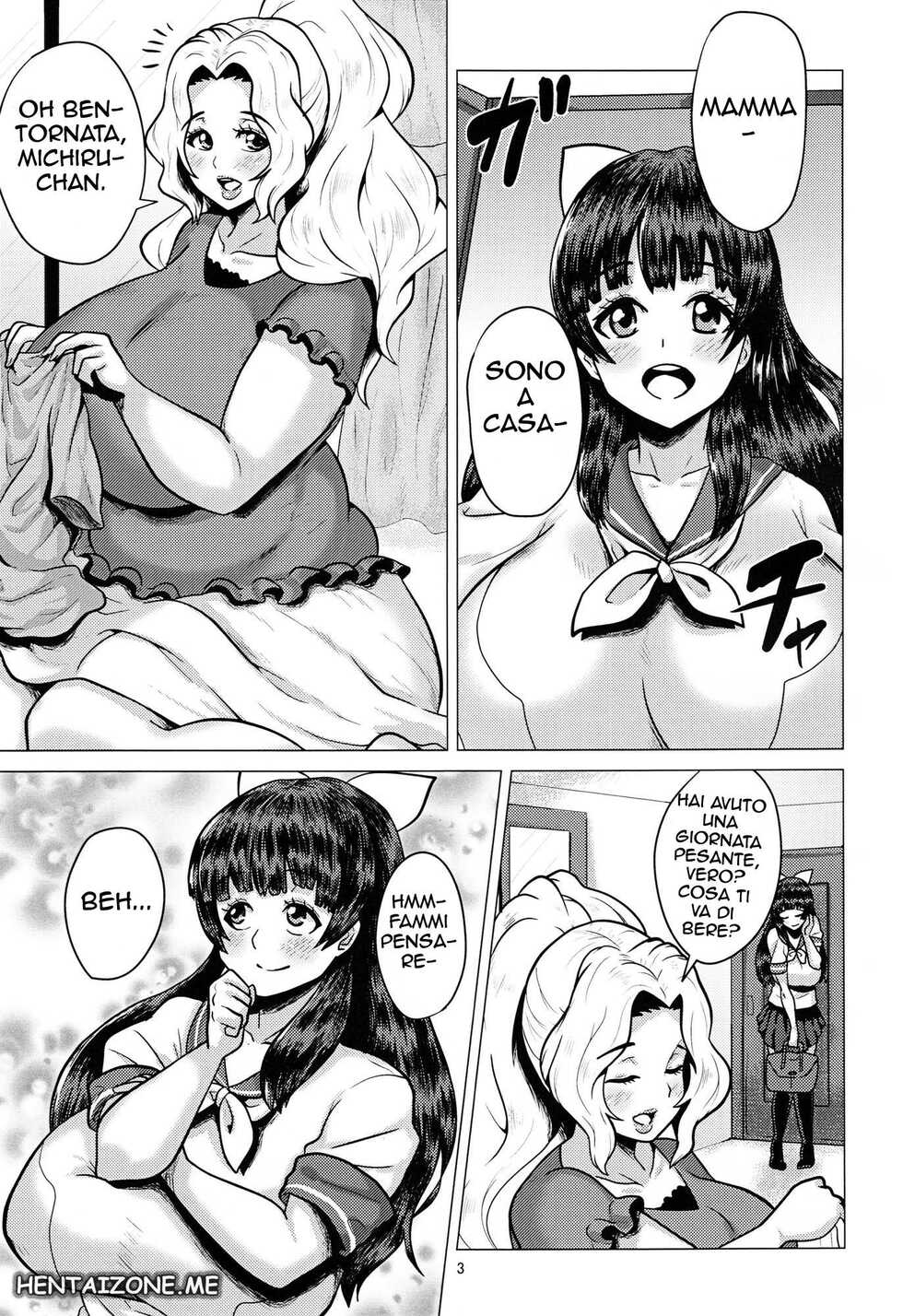 (COMIC1☆6) [Amarini Senpaku! (Yokkora)] Goku Ippan teki na Oyako Seikatsu | Mamma e Figlia [Italian] - Page 2