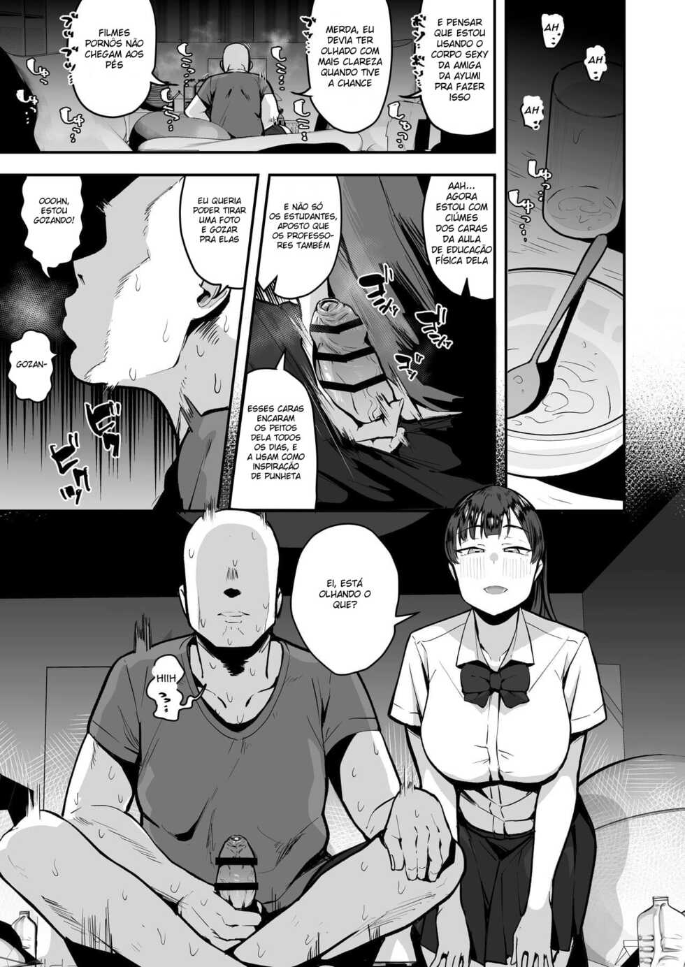 [Anon's Flood Myth (Anon 2-okunen)] Imouto no Tomodachi ga Dosukebe Taishuu Fechi Sugite, Inkya no Ore to Kikenbi Nakadashi Hamemakuri [Portuguese] - Page 7