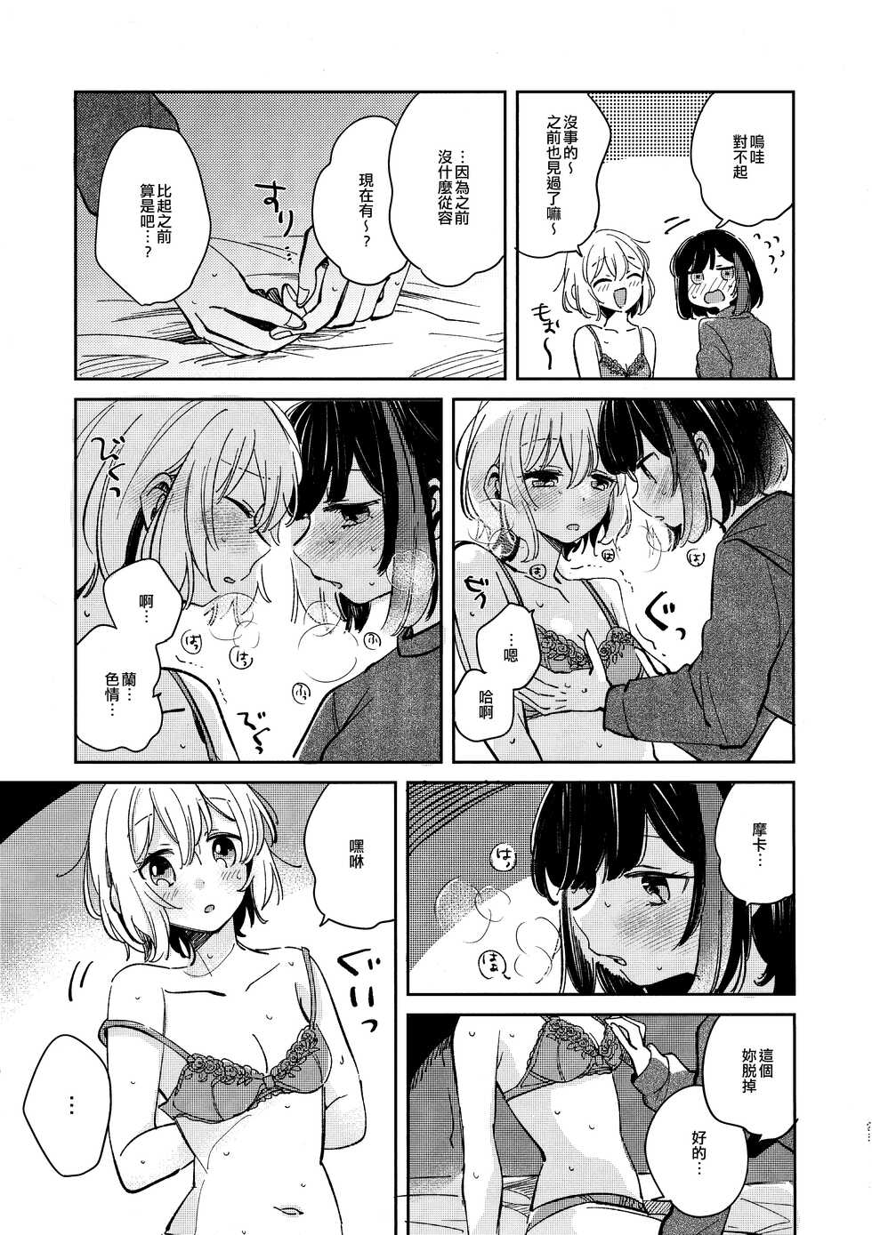 (CIRCLE Space Meeting 1st) [Zawameki Jambo (Zawameki)] Nidome no Retsujou | 第二次的情慾 (BanG Dream!) [Chinese] [EZR個人漢化] - Page 22