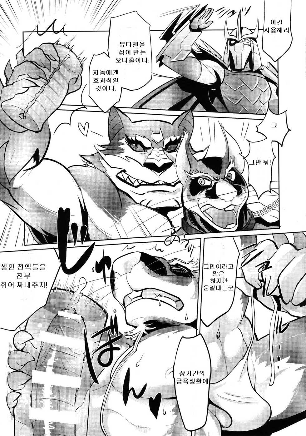 (Fur-st 8) [INK (Kreuz, Kandagawa Gufu)] Splinter Sensei Kiki Ippatsu | 스플린터 선생 위기일발 (Teenage Mutant Ninja Turtles) [Korean] - Page 6