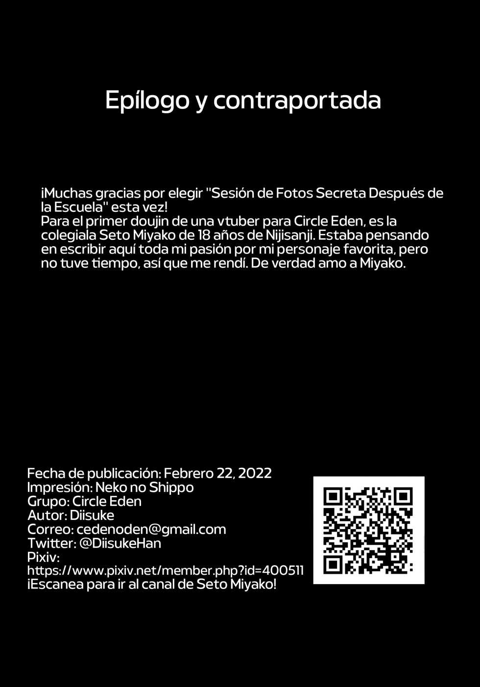 (#Nijisousaku 3) [Circle Eden (Diisuke)] Himitsu no Houkago Satsueikai | Sesión de Fotos Secreta después de la Escuela (Seto Miyako) [Spanish] [NekoCreme] - Page 25