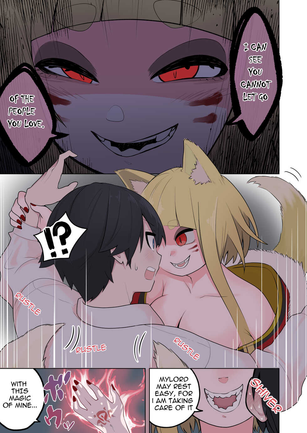 [Amuai Okashi Seisakusho (Ahoge Kinoko)] Inran Kitsune Musume no Kamikakushi [English] [Quatloco] - Page 9