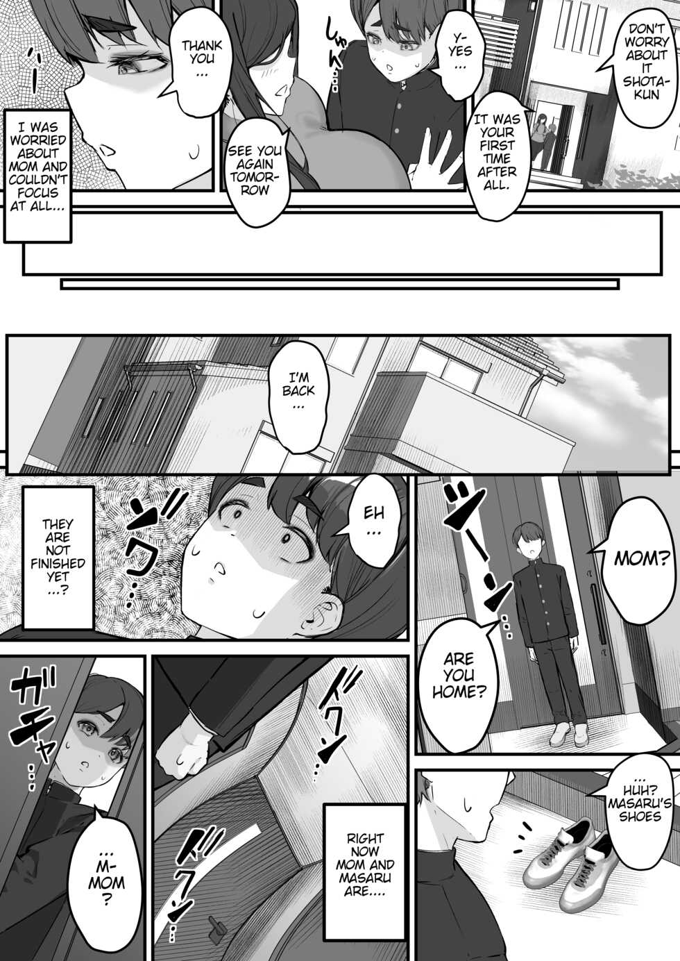 [Baku-π-dou (Kuchi VE)] Netorare Kaa-san - Boku no Daisuki na Kaa-san wa Shinyuu ni Netorareru… | Netorare Mother, My Precious Mom Got Fucked By My Friend… [English] - Page 26