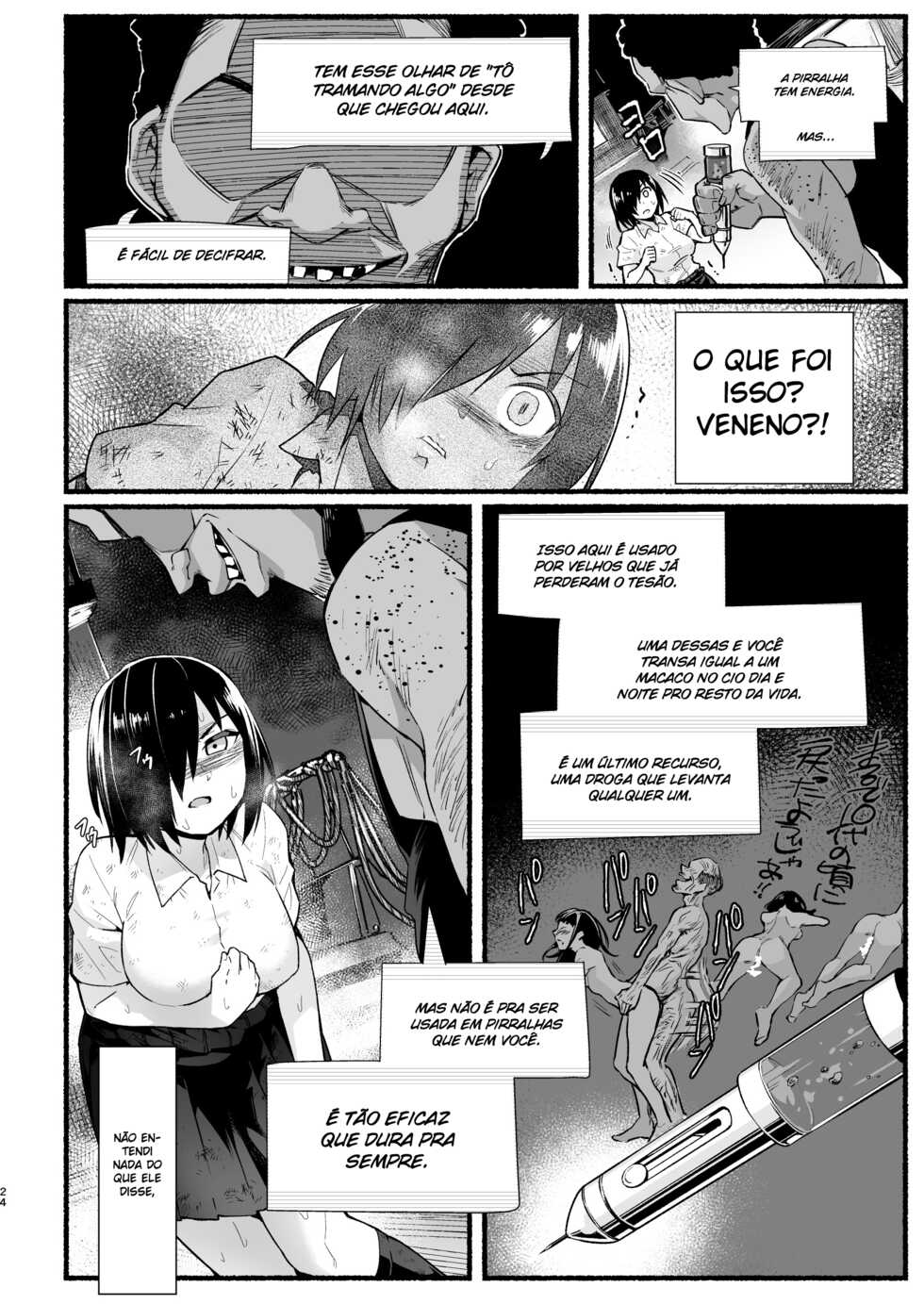 [OTOREKO (Toilet Komoru)] Mujintou Kimeseku Kairaku Ochi... Nai JK! Choroi yo Yoshimura-san! 5 [Portuguese-BR] - Page 22