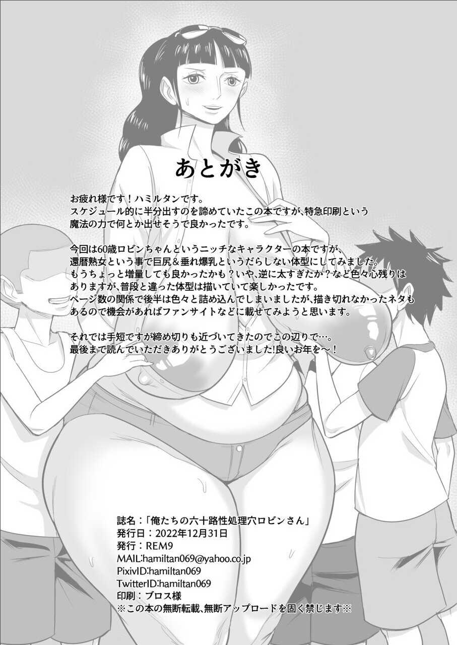 [REM9 (Hamiltan)] Ore-tachi no Musoji Onahole Robin-san (One Piece) [Digital] - Page 26