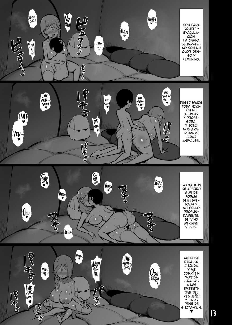 [Fly Dish (Jakko)] Boku to Sensei to Mure Tent | Enloqueciendo en la Carpa de mi Sensei (Yuru Camp) [Spanish] [TurboGrafx-16] [Digital] - Page 12