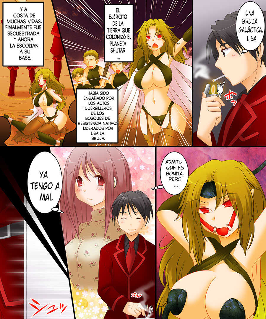 [Amuai Okashi Seisakusho (Matsuzono)] Seiten Kitan Majo no Ka-ra-da | Witch's Body [Spanish] [GenderBender Scans] - Page 3