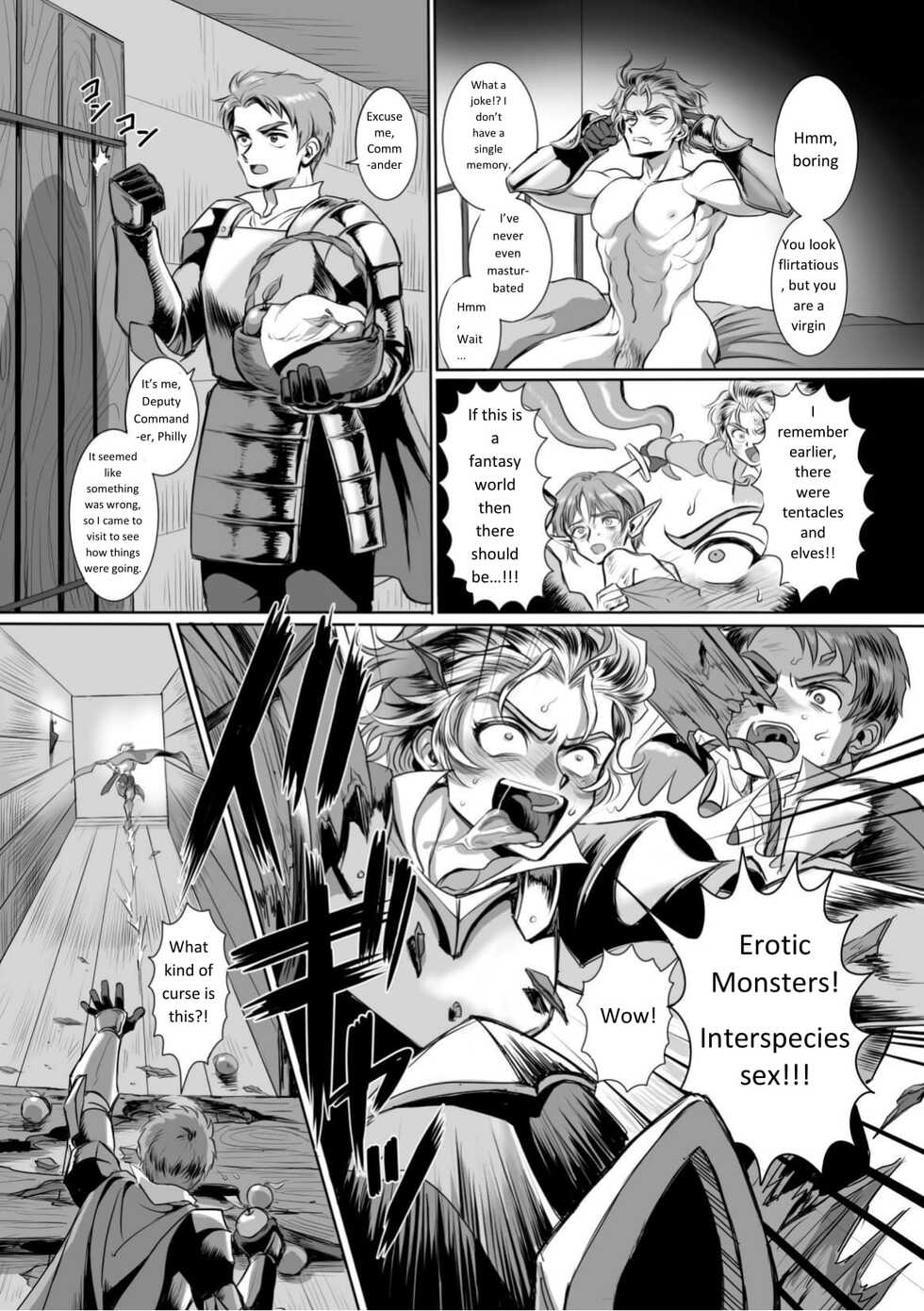 [Usuno Taro] Hyoui Kan Kishi Stallion Kimo Otoko ni Nottorare Buzama Zecchou! | Possessed Knight Stallion -Taken Over By Disgusting Man Raped and Climaxes Unsightly- Ch. 1 [English] - Page 10