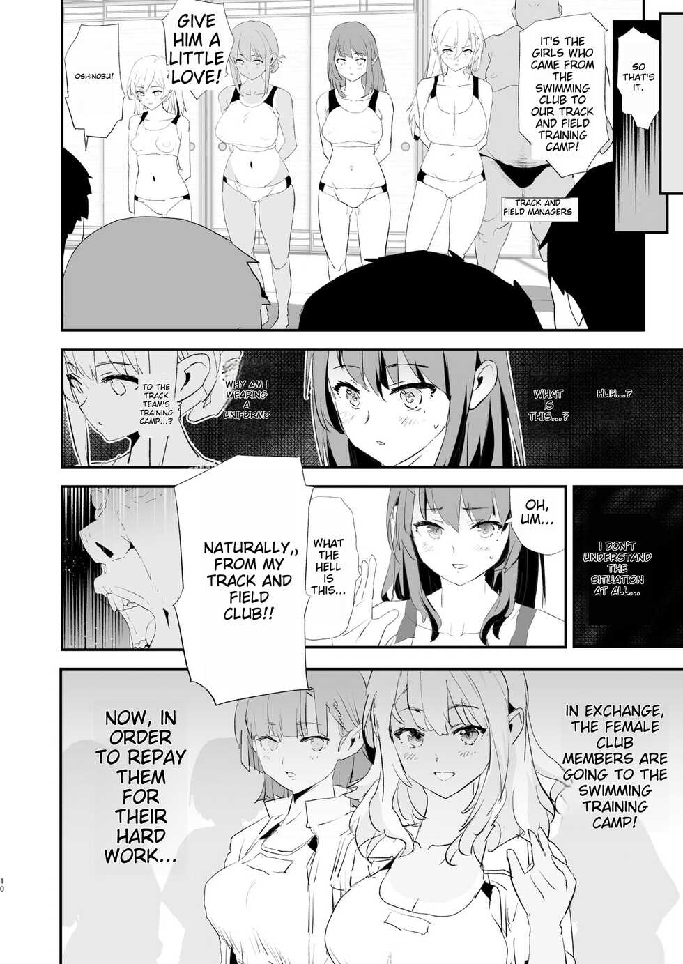[Yami ni Ugomeku (Dokurosan)] Watashi-tachi no Onaho Koukan Gasshuku Ichinichime to Futsukame!  | Our exchange cocksleeve camp! First day! + Second Day! [English] [Digital] - Page 10