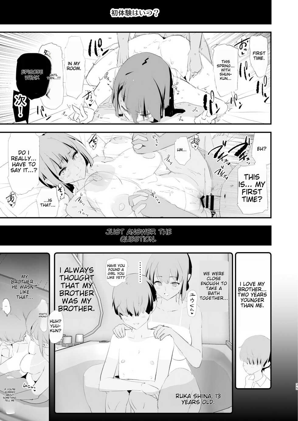 [Yami ni Ugomeku (Dokurosan)] Watashi-tachi no Onaho Koukan Gasshuku Ichinichime to Futsukame!  | Our exchange cocksleeve camp! First day! + Second Day! [English] [Digital] - Page 35