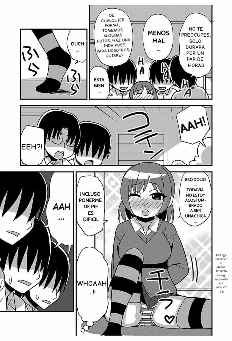 [Sanada] Mankenbu no Aoba-chan | Aoba-chan From the Manga Club (Nyotaika! Monogatari 6) [Spanish] [GenderBender Scans] [Digital] - Page 9