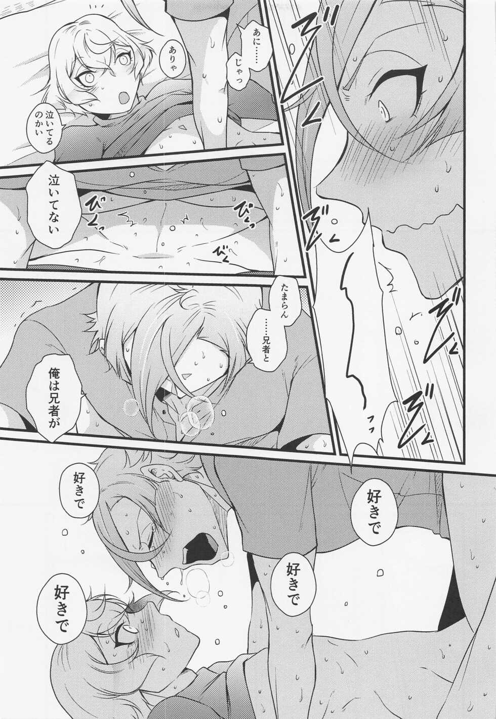 (Ore no Anija Hoshi ni Negai o. 2022) [Kaizoku Seibutsu (Cozy)] Oisha-sama demo Ii Yu demo Naosenai no ga Ano Yamai (Touken Ranbu) - Page 20