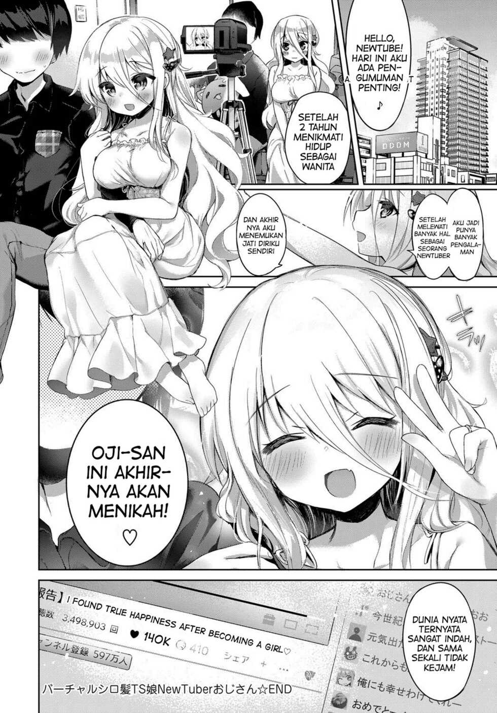 [Kurimoti Tiduru] Virtual Shirokami TS Musume NewTuber Oji-san (COMIC Anthurium 2018-07) [Indonesian] [PinattSuki] [Digital] - Page 26
