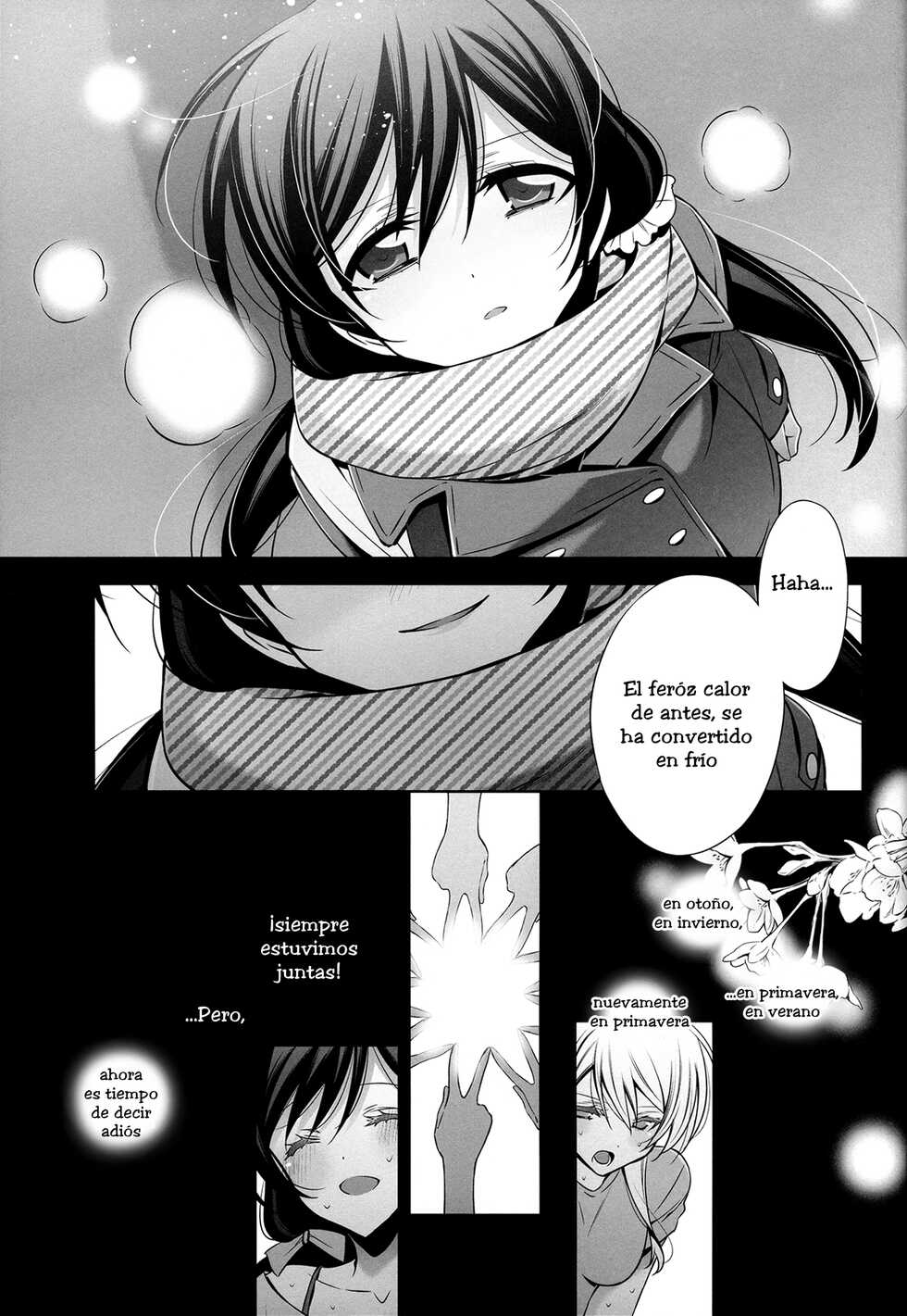 (C85) [Waterfall (Takano Saku)] Haru mo Natsu mo Aki mo Fuyu mo - Always with you. (Love Live!) [Spanish] [HishiRikka] - Page 23