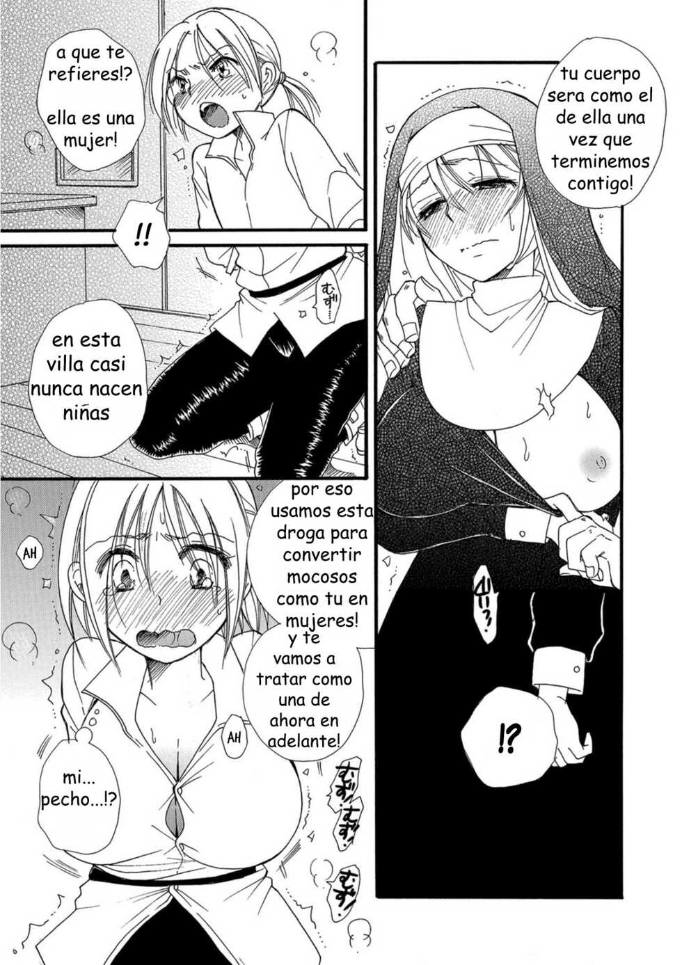[BENNY'S] Zetsubou no Iro to Haitoku no Ie (Nyotaika! Monogatari 5) [Spanish] [GenderBender Scans] [Digital] - Page 9