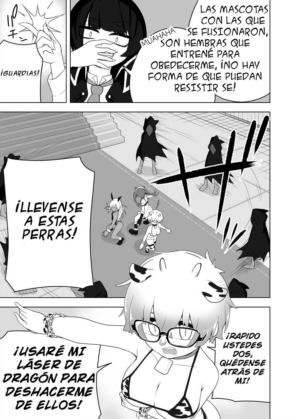 [Amuai Okashi Seisakusho (Ahoge Kinoko)] Shounen Hero Sentai, TS Aigan Petto-ka no Wana! [Spanish] [GenderBender Scans] - Page 11