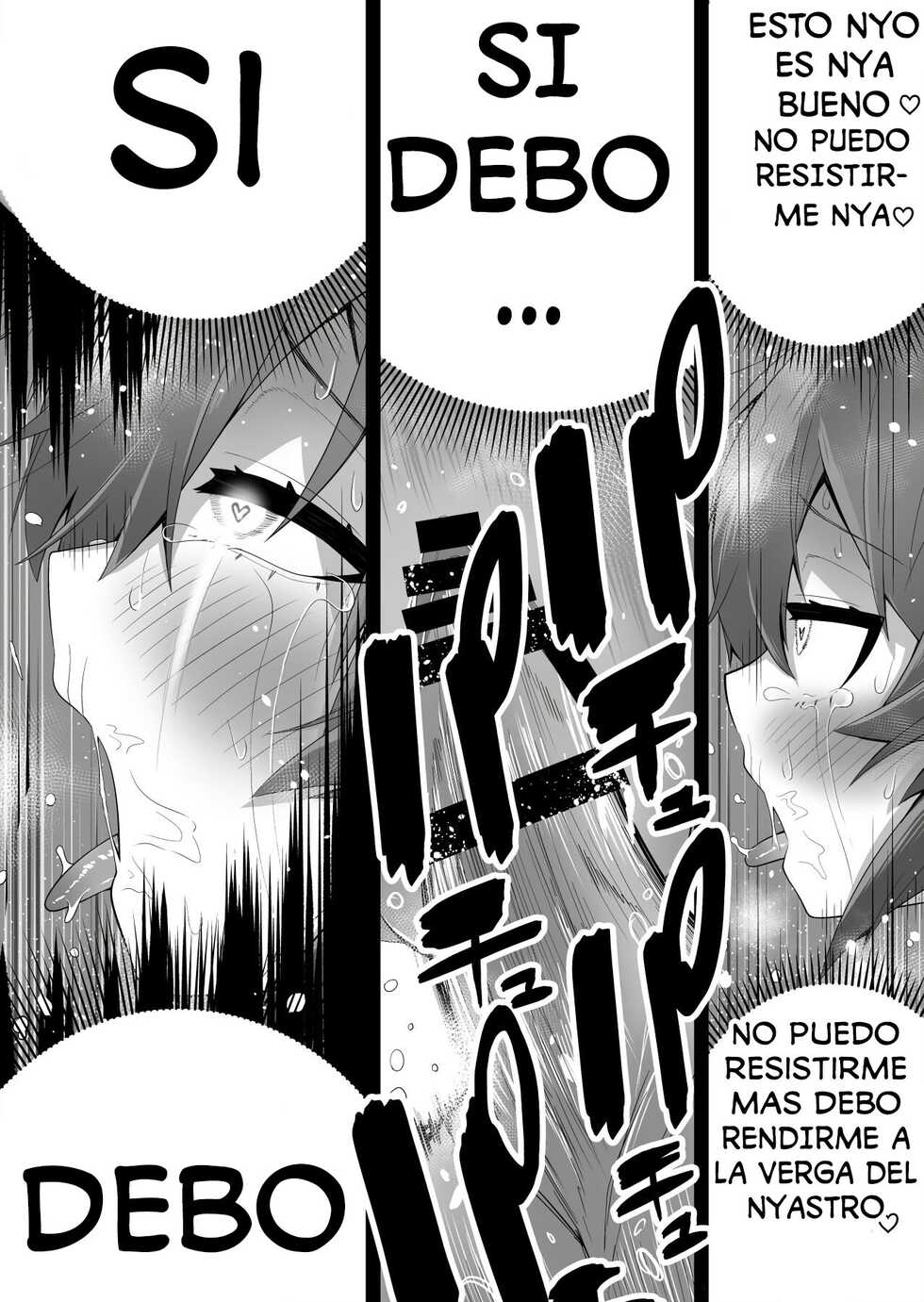 [Amuai Okashi Seisakusho (Ahoge Kinoko)] Shounen Hero Sentai, TS Aigan Petto-ka no Wana! [Spanish] [GenderBender Scans] - Page 32