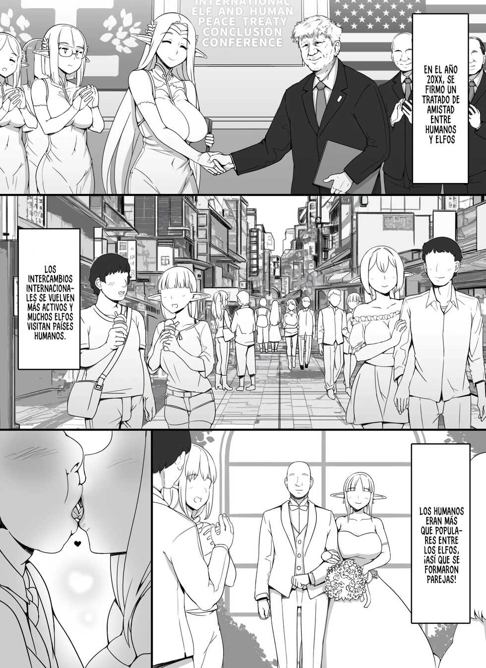 [nounanka (Abubu)] Ningen Danna Mochi Hitozuma Elf Muke Ninkatsu Salon e Youkoso [Spanish] [Los causas que te alegran la noche - Traducciones MASTER] - Page 3