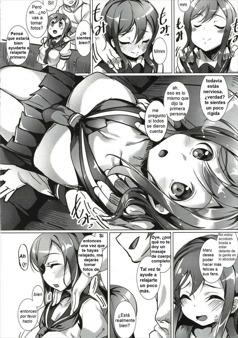 (Bokura no Love Live! 10) [Ikaring (Ajishio)] Maru wa H na Youkyuu o Kotowarenai zura (Love Live! Sunshine!!) [Spanish] [Maru-14] - Page 9
