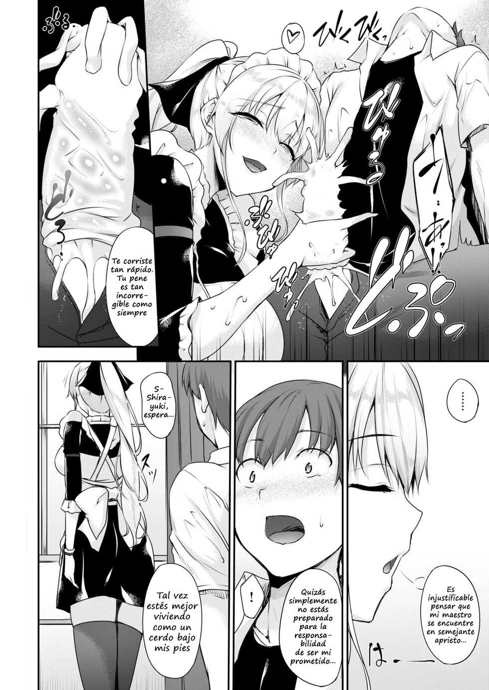 [Nakano Sora] Shirayukijou no Gohoushi Lesson (COMIC Shitsurakuten 2018-10) [Spanish] [Digital] - Page 6