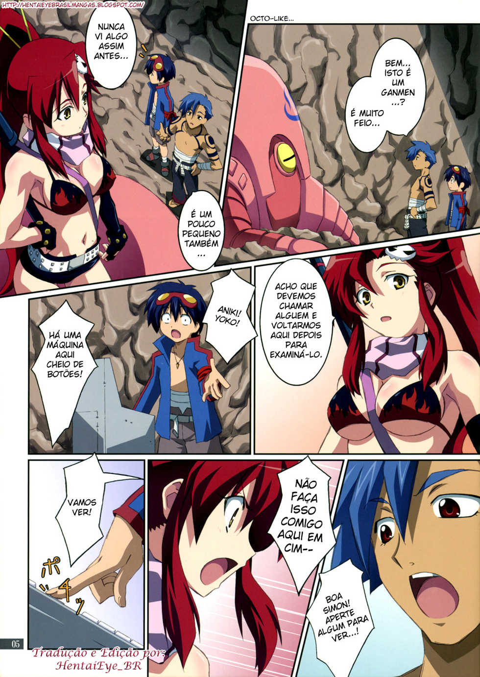 (C72) [Mahirutei (Izumi Mahiru)] Kibun wa Yoko-so (Tengen Toppa Gurren Lagann) [Portuguese-BR] - Page 6