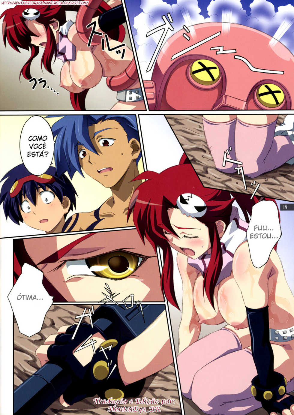 (C72) [Mahirutei (Izumi Mahiru)] Kibun wa Yoko-so (Tengen Toppa Gurren Lagann) [Portuguese-BR] - Page 19