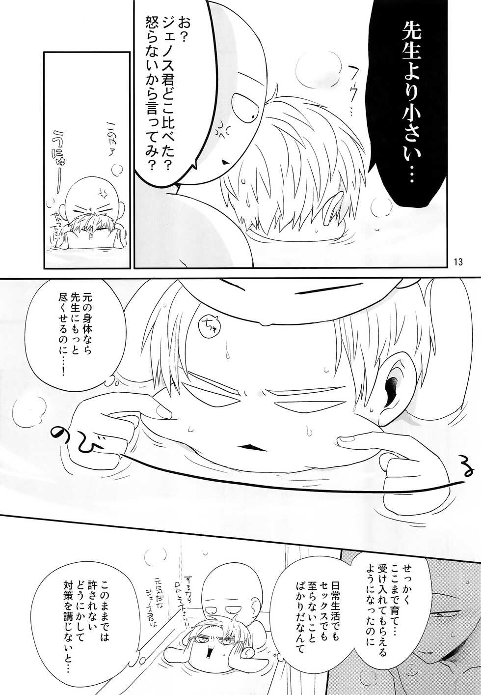 (SPARK11) [Average (Akiyama)] Zoku go (rya shota-ka shita Deshi to Arekore suru Sensei no hon (One Punch Man) - Page 12
