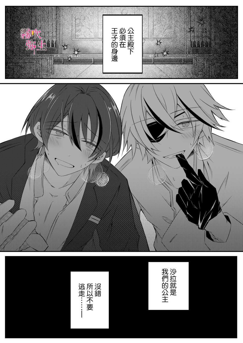 [Hato Pea (Hatori Hato)] Dekiai Kei Yandere Kyoudai Ouji wa Itoshi no Shinkan Mazoku Ochi Sasetai | 溺愛係病嬌王子兄弟想讓心愛的神官墮落成魔族 [Chinese] [霧吹弥生汉化组] - Page 3