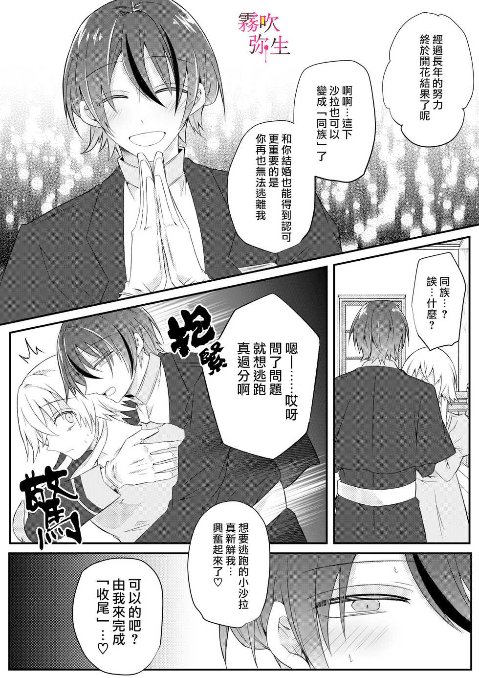 [Hato Pea (Hatori Hato)] Dekiai Kei Yandere Kyoudai Ouji wa Itoshi no Shinkan Mazoku Ochi Sasetai | 溺愛係病嬌王子兄弟想讓心愛的神官墮落成魔族 [Chinese] [霧吹弥生汉化组] - Page 35