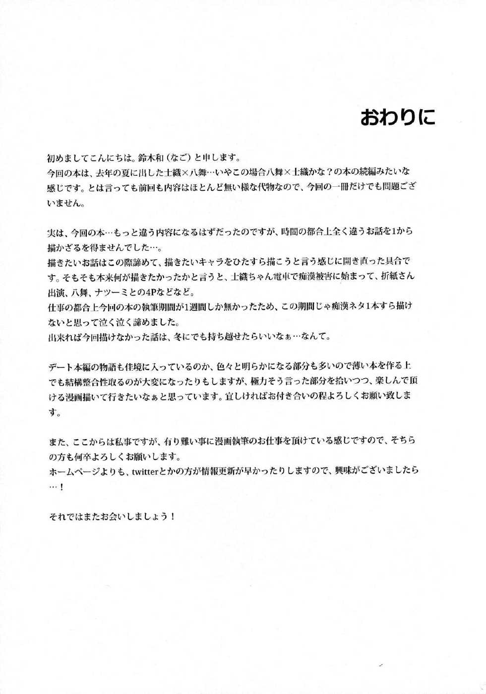 (C86) [Nagomiyasan (Suzuki Nago)] Shiori-chan, Yamaidon After School (Date A Live) [English] [azertymango] - Page 21