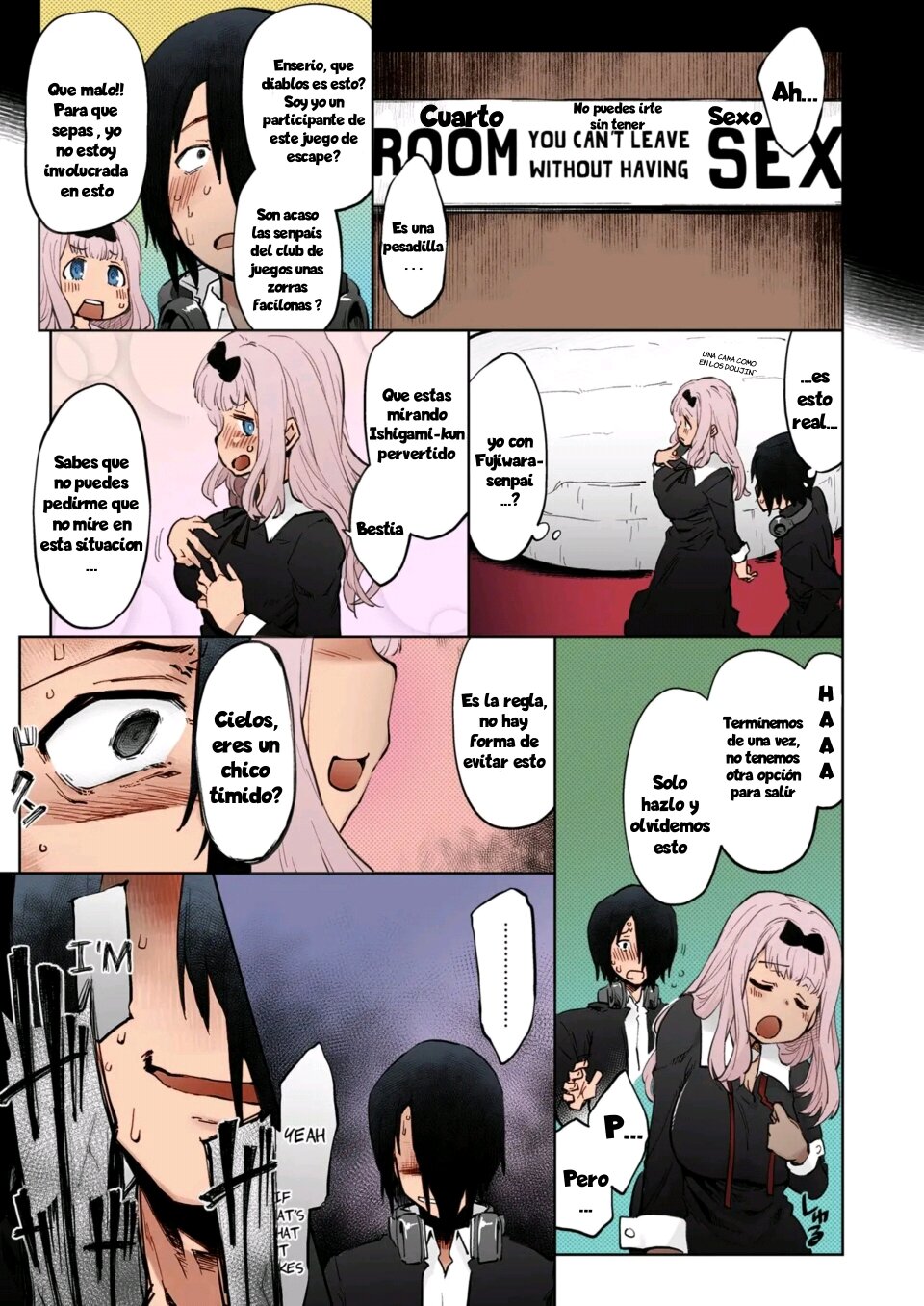 [Sago-Jou (Seura Isago)] Ishigami Yuu wa Iyasaretai (Kaguya-sama wa Kokurasetai) [Spanish] [Colorized] - Page 2
