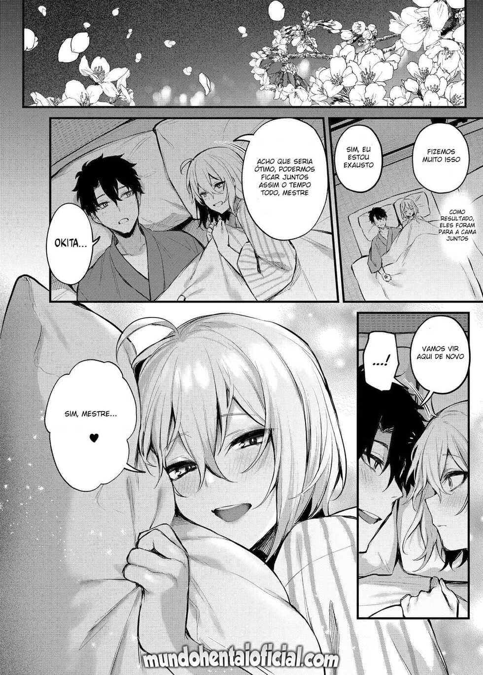 [Osenbei no Mori (Danimaru)] Okita no Yu (Fate/Grand Order) [Portuguese-BR] [Digital] - Page 29